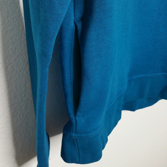 Nike Sportswear Teal Blue Rally Funnel Neck Hoodie - Picture 4 of 7